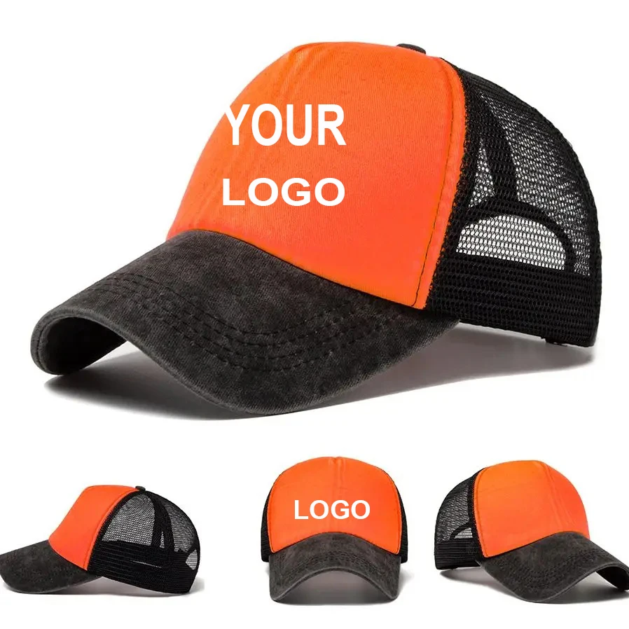 Adult Unisex Custom Logo Baseball Cap Summer Breathable Mesh Snapback Sun Hat with Print Or Embroidery Truck Caps with Visor
Adult Unisex Custom Logo Baseball Cap Summer Breathable Mesh Snapback Sun Hat with Print Or Embroidery Truck Caps with Visor