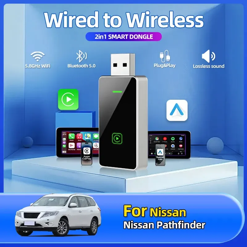 2025 Fashion 2in1 Wireless Car Play Auto Adapter USB Dongle Smart Mini Box Plug And Play Car Accessories For Nissan Pathfinder
2025 Fashion 2in1 Wireless Car Play Auto Adapter USB Dongle Smart Mini Box Plug And Play Car Accessories For Nissan Pathfinder