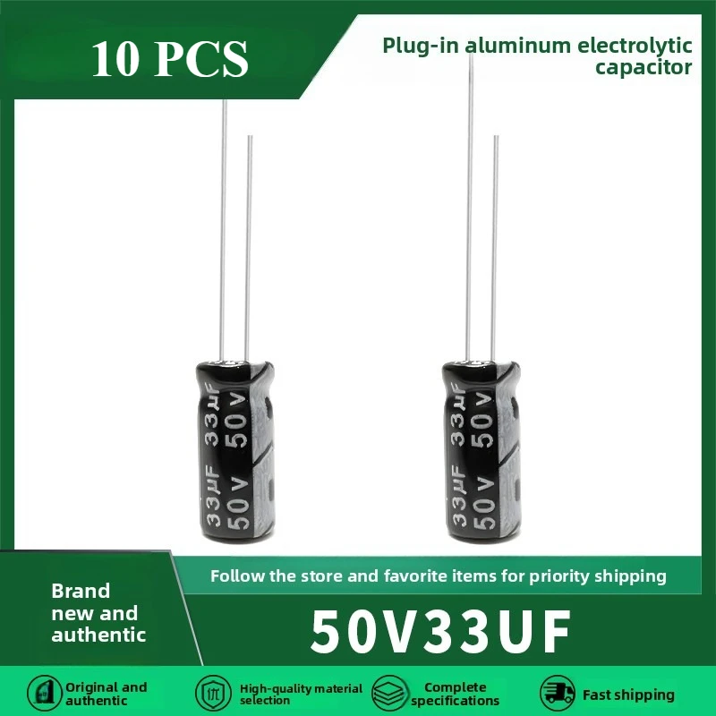 50v33uf brand new genuine long life 105 degree direct insertion electrolytic capacitor 33uf50v volume 5x11MM Through Hole
50v33uf brand new genuine long life 105 degree direct insertion electrolytic capacitor 33uf50v volume 5x11MM Through Hole
