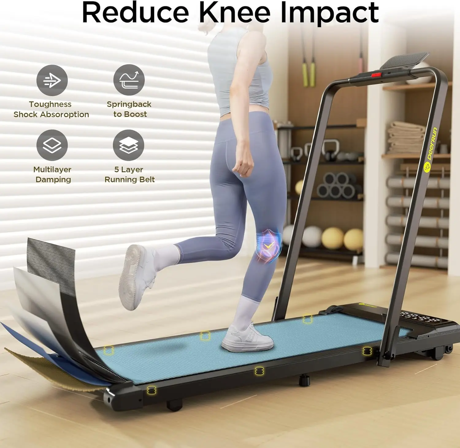 3 in 1 Folding Treadmill, 3.0 HP Under Desk Treadmills for Home Office with Remote Control & Smart APP, 300lbs Capacity
3 in 1 Folding Treadmill, 3.0 HP Under Desk Treadmills for Home Office with Remote Control & Smart APP, 300lbs Capacity