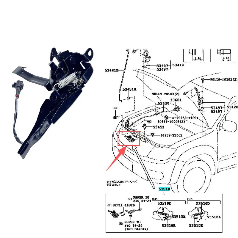 For Toyota Hilux Fortuner 2012-2021 GGN50 LAN50 TGN61 GGN15/25 Auto Spare Parts Car Body System Hood Lock Assy 53510-0K291
For Toyota Hilux Fortuner 2012-2021 GGN50 LAN50 TGN61 GGN15/25 Auto Spare Parts Car Body System Hood Lock Assy 53510-0K291
