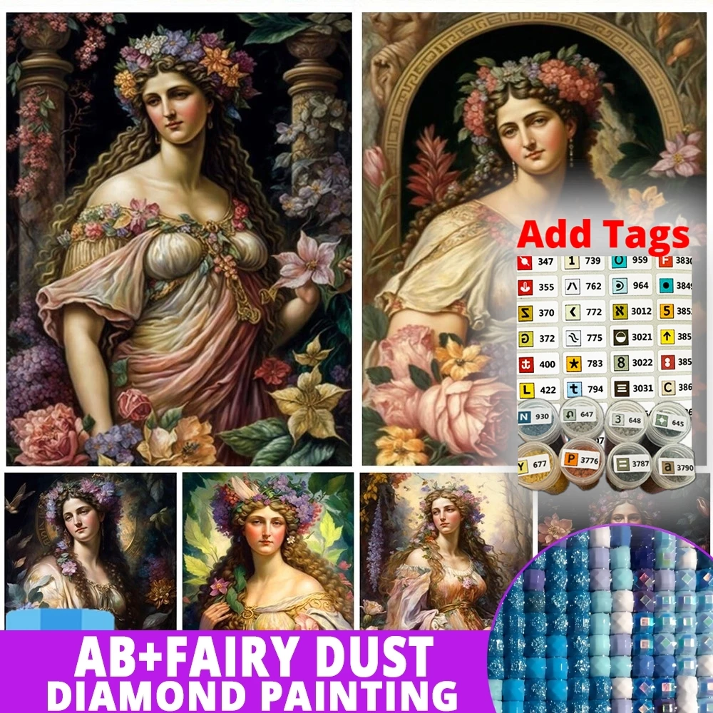 Fairy Dust AB Comes with DMC stickers Full Drill New European Beauty Flower God Diy 5D Mosaic Portrait Diamond Painting Embroide
Fairy Dust AB Comes with DMC stickers Full Drill New European Beauty Flower God Diy 5D Mosaic Portrait Diamond Painting Embroide