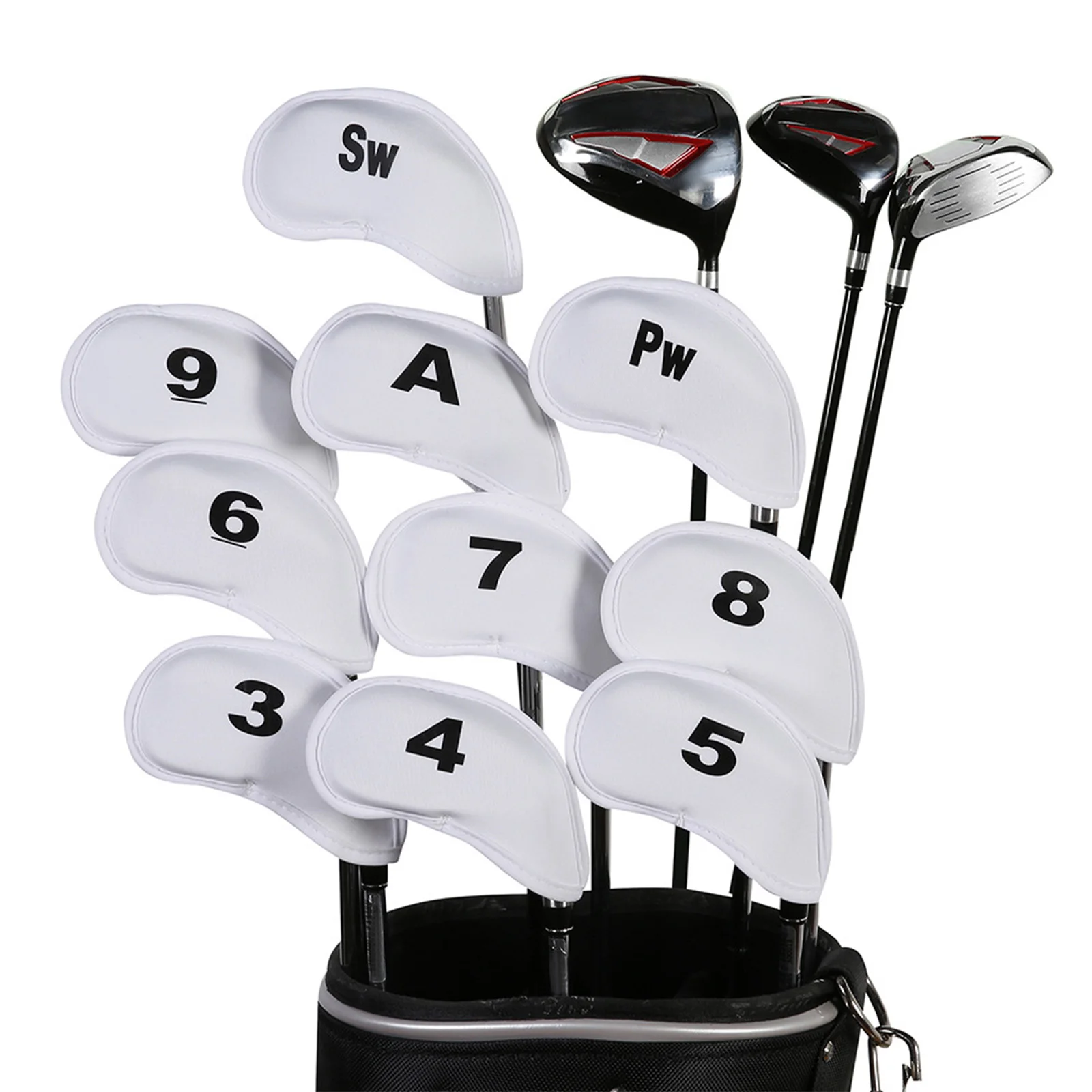 10Pcs Golf Iron Club Head Covers Number Letter Print Headcovers Golfing Supplies Accessories
10Pcs Golf Iron Club Head Covers Number Letter Print Headcovers Golfing Supplies Accessories
