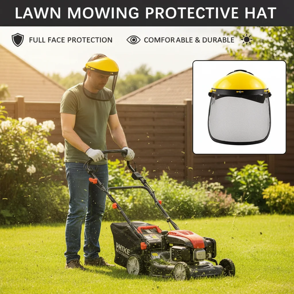 Garden Steel Wire Mesh Protective Hat Grass Cutting Face Screen Lawn Mower Chainsaw Safety Gear for Outdoor Work
Garden Steel Wire Mesh Protective Hat Grass Cutting Face Screen Lawn Mower Chainsaw Safety Gear for Outdoor Work