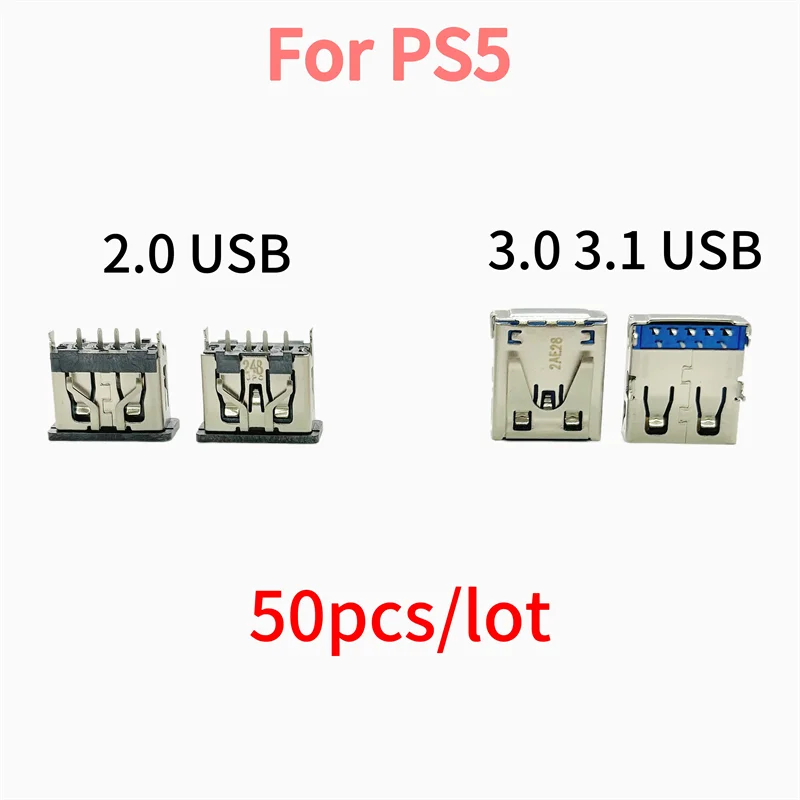 50pcs/lot Original USB 2.0 Socket Hi USB A Connector for PS5 Playstation 5 USB Video TV Interface Jack 3.0 3.1 Socket Port
50pcs/lot Original USB 2.0 Socket Hi USB A Connector for PS5 Playstation 5 USB Video TV Interface Jack 3.0 3.1 Socket Port