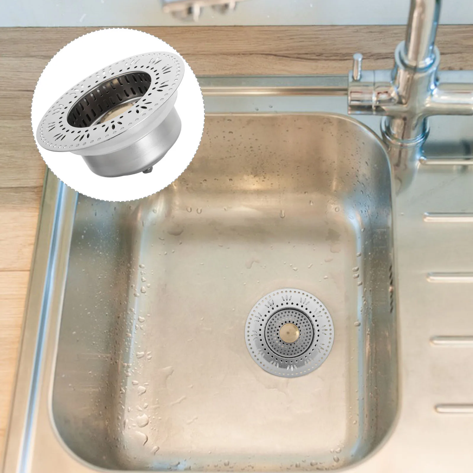 Stainless Steel Sink Strainer Stopper Pop-Up Drain Filter Basket Anti-Clog Kitchen Sink Drain Strainer Stopper
Stainless Steel Sink Strainer Stopper Pop-Up Drain Filter Basket Anti-Clog Kitchen Sink Drain Strainer Stopper