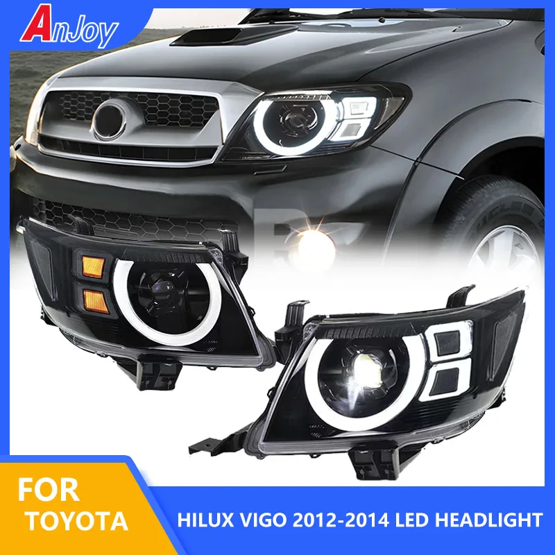 Автомобильные фары для Toyota Hilux VIGO, светодиодные фары 2012-2014, фары Hilux DRL, указатель поворота, дальний свет, проектор «ангельский глаз»
Автомобильные фары для Toyota Hilux VIGO, светодиодные фары 2012-2014, фары Hilux DRL, указатель поворота, дальний свет, проектор «ангельский глаз»