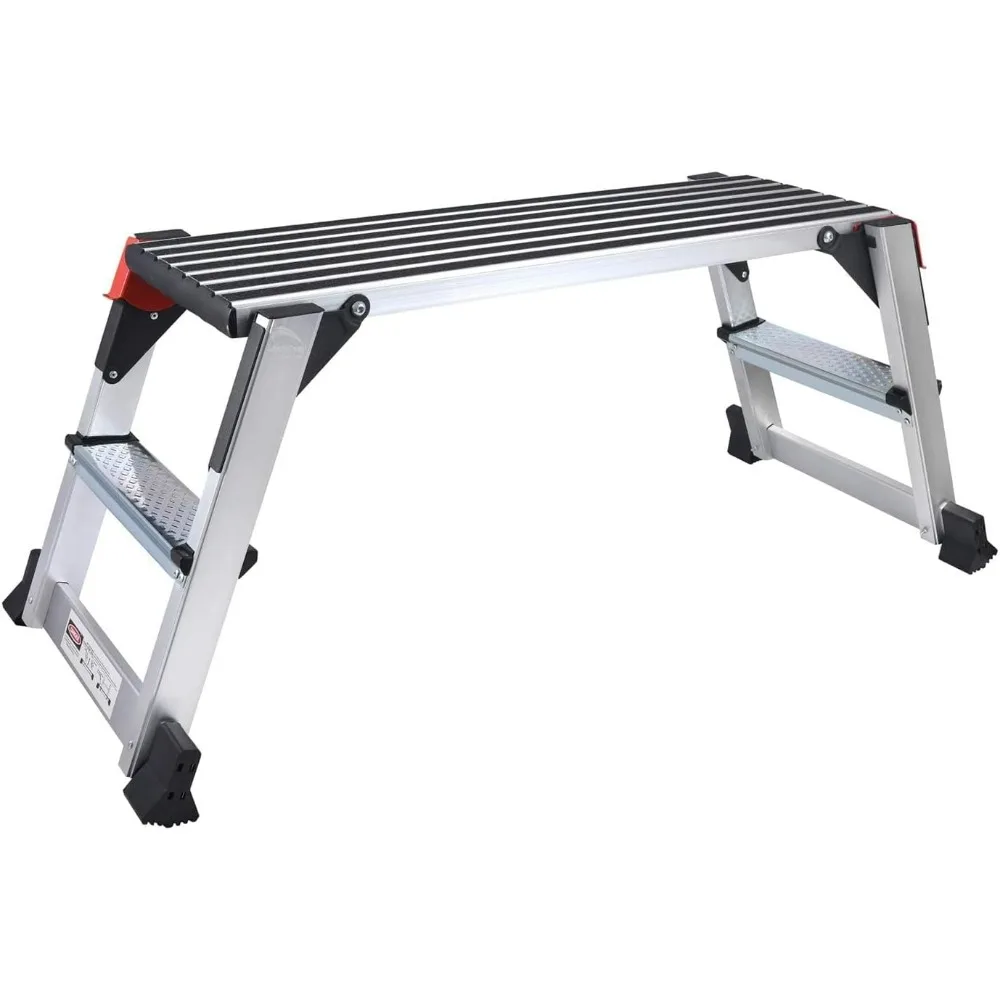 Aluminum Work Platform Large Size Step Stool Folding Portable Work Bench with Non-Slip Mat Capacity 660 LBS Heavy Duty
Aluminum Work Platform Large Size Step Stool Folding Portable Work Bench with Non-Slip Mat Capacity 660 LBS Heavy Duty