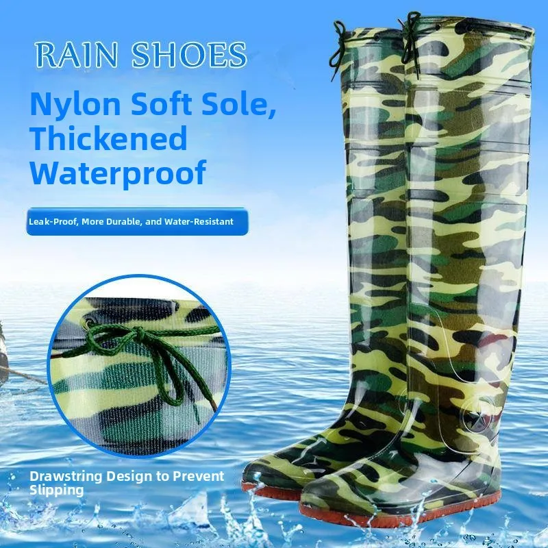 Thickened Waterproof Rice Paddy Planting Shoes Over-Knee Farm Work Rain Boots Anti-Wear Rubber Sole Spring Autumn Seasonal Shoes
Thickened Waterproof Rice Paddy Planting Shoes Over-Knee Farm Work Rain Boots Anti-Wear Rubber Sole Spring Autumn Seasonal Shoes
