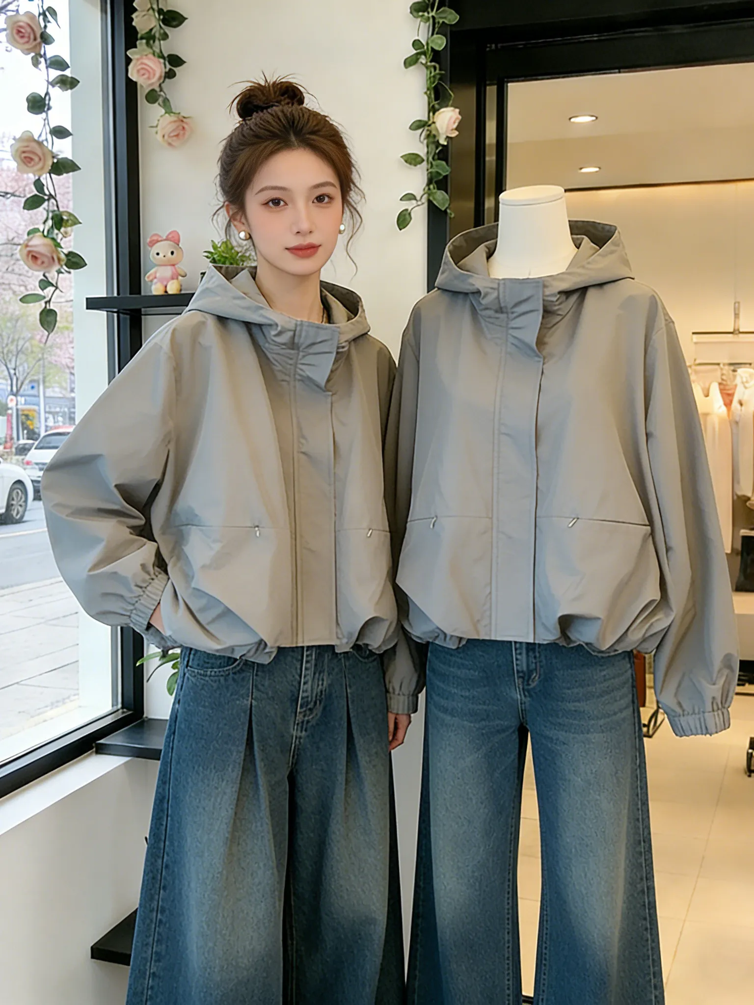 Fashionable Commuter Style Short Zipper Jacket Women's Loose Fit Spring Autumn New Arrival Elegant Feel Trendy Outerwear
Fashionable Commuter Style Short Zipper Jacket Women's Loose Fit Spring Autumn New Arrival Elegant Feel Trendy Outerwear