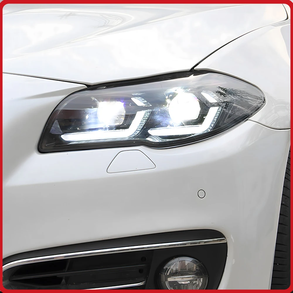 Для BMW 5 серии F10 2011-2017: Обновленные фары в сборе с LED-линзами и динамическими указателями поворота, Plug and Play, высокое качество
Для BMW 5 серии F10 2011-2017: Обновленные фары в сборе с LED-линзами и динамическими указателями поворота, Plug and Play, высокое качество