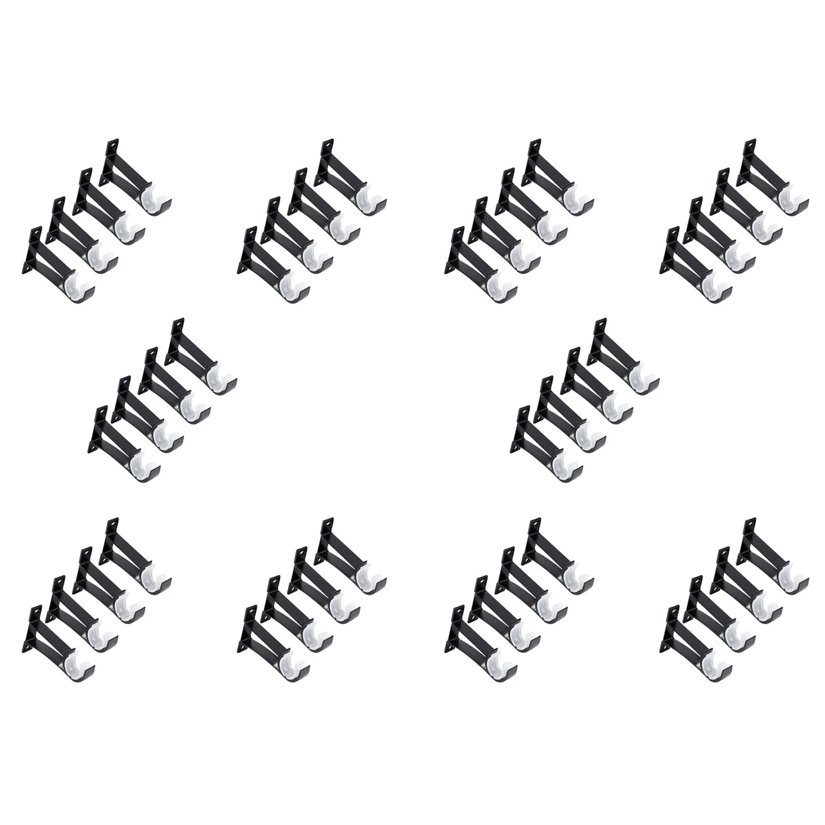 AT02-40 Pack Single Curtain Rod Brackets For Drapery Rod Aluminum Alloy Heavy Duty Curtain Rod Holders (Black)
AT02-40 Pack Single Curtain Rod Brackets For Drapery Rod Aluminum Alloy Heavy Duty Curtain Rod Holders (Black)