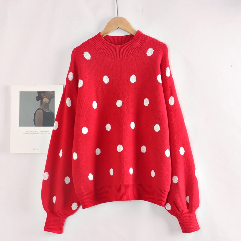 Jacquard Round Dot Designer Womens Sweaters Elegant Winter Female Jumpers Knitted Woman Pullovers Sweater Christmas Outfit Coats
Jacquard Round Dot Designer Womens Sweaters Elegant Winter Female Jumpers Knitted Woman Pullovers Sweater Christmas Outfit Coats