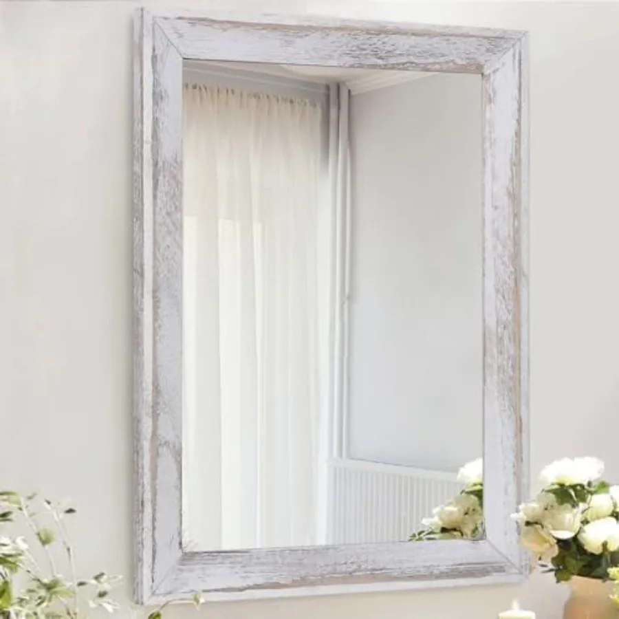 Mirrors for Wall Wood Framed Hanging Mirror 20"x16" Decorative for Farmhouse Bedroom Bathroom Living Room Entryway Hallway
Mirrors for Wall Wood Framed Hanging Mirror 20"x16" Decorative for Farmhouse Bedroom Bathroom Living Room Entryway Hallway