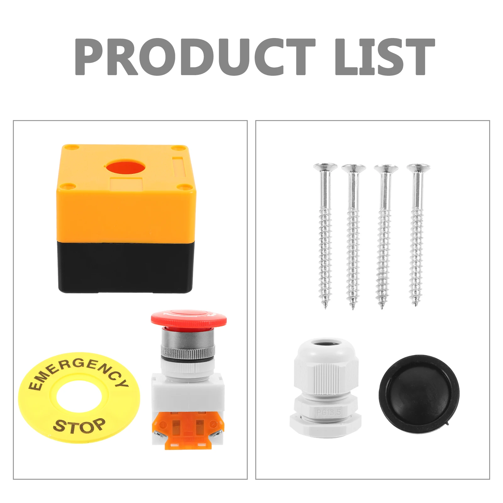 2 Sets Push Stop Switch Station Safety For Workplace Emergency Response Plastic Emergency Stop Button Reliable Button
2 Sets Push Stop Switch Station Safety For Workplace Emergency Response Plastic Emergency Stop Button Reliable Button