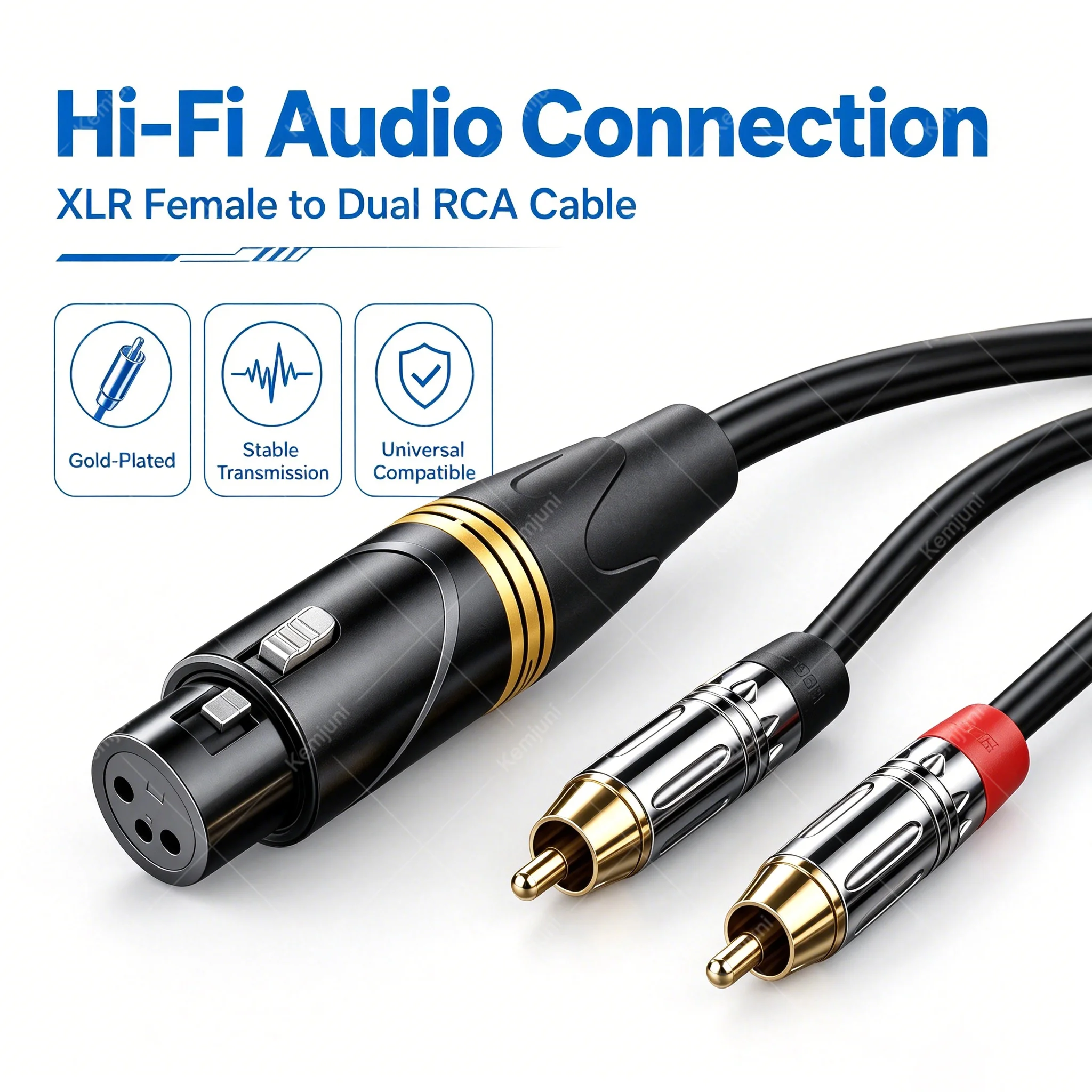HIFI Audio Cable 3M 5M 10M 20M 30M XLR Female To 2RCA Cable XLR To RCA Audio Cable for Microphone Microphone Connection
HIFI Audio Cable 3M 5M 10M 20M 30M XLR Female To 2RCA Cable XLR To RCA Audio Cable for Microphone Microphone Connection