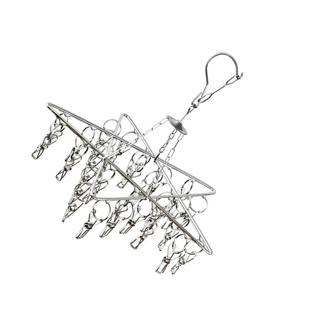 1Pcs Star Shape Socks Rack Thickened Drying Hanger 30 Clips Space Saving Multi-Use for Underwear Clothes
1Pcs Star Shape Socks Rack Thickened Drying Hanger 30 Clips Space Saving Multi-Use for Underwear Clothes