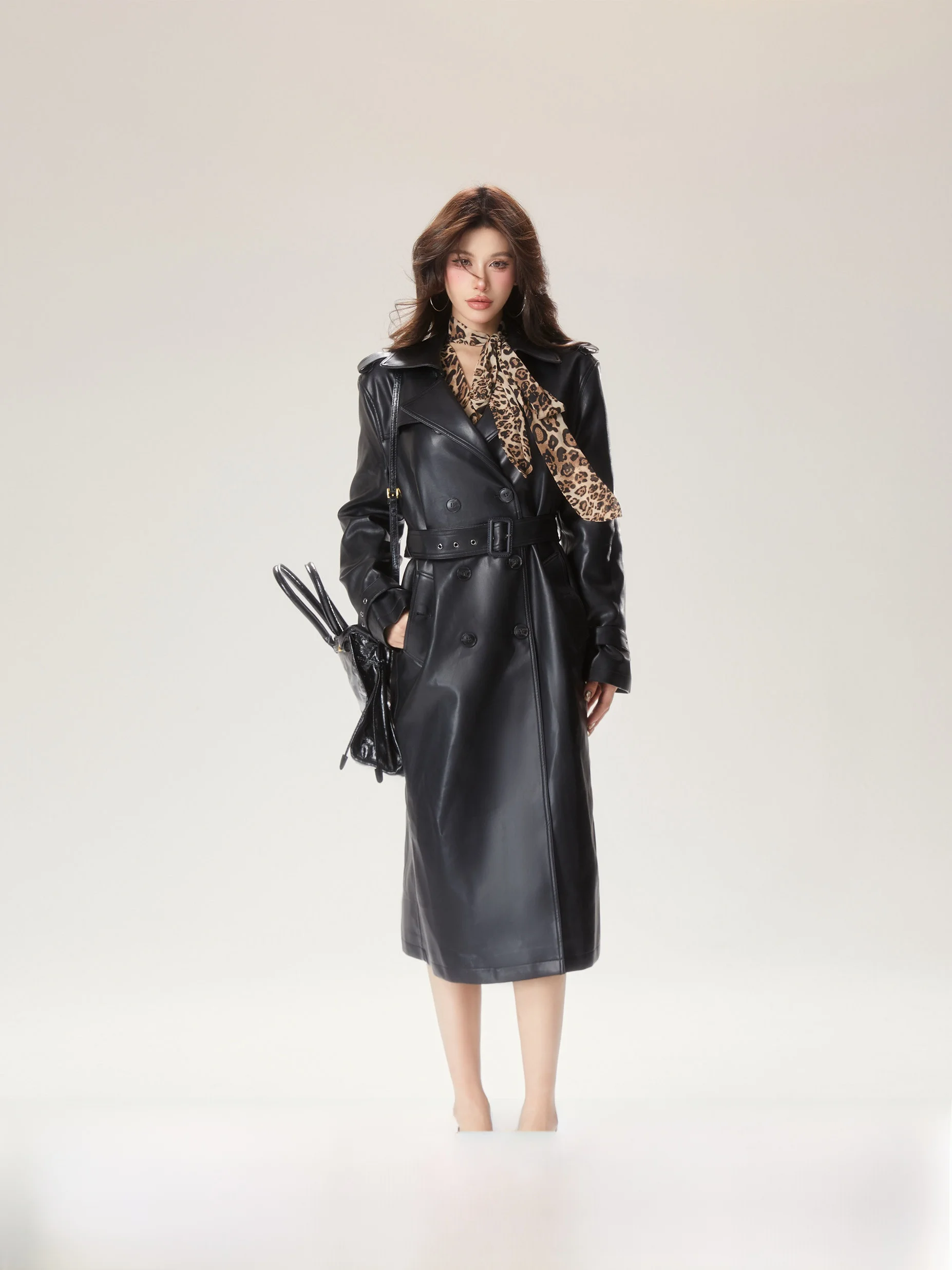 Bla Mid-Length Leather Jaet Women's Sle 2025 Autumn High-End Spicy Girl Windbreaker Coat Casual Busin Faion
Bla Mid-Length Leather Jaet Women's Sle 2025 Autumn High-End Spicy Girl Windbreaker Coat Casual Busin Faion