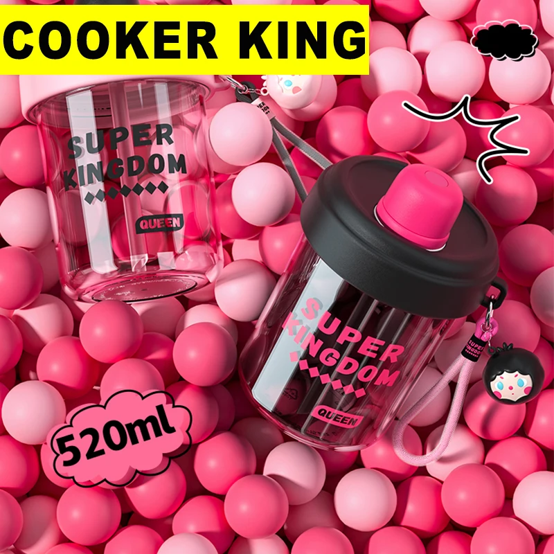 COOKER KING 520ml Straw Cup For Girls And Children, Summer Water Cup, Tritan Plastic Cup, Portable Water Bottle
COOKER KING 520ml Straw Cup For Girls And Children, Summer Water Cup, Tritan Plastic Cup, Portable Water Bottle