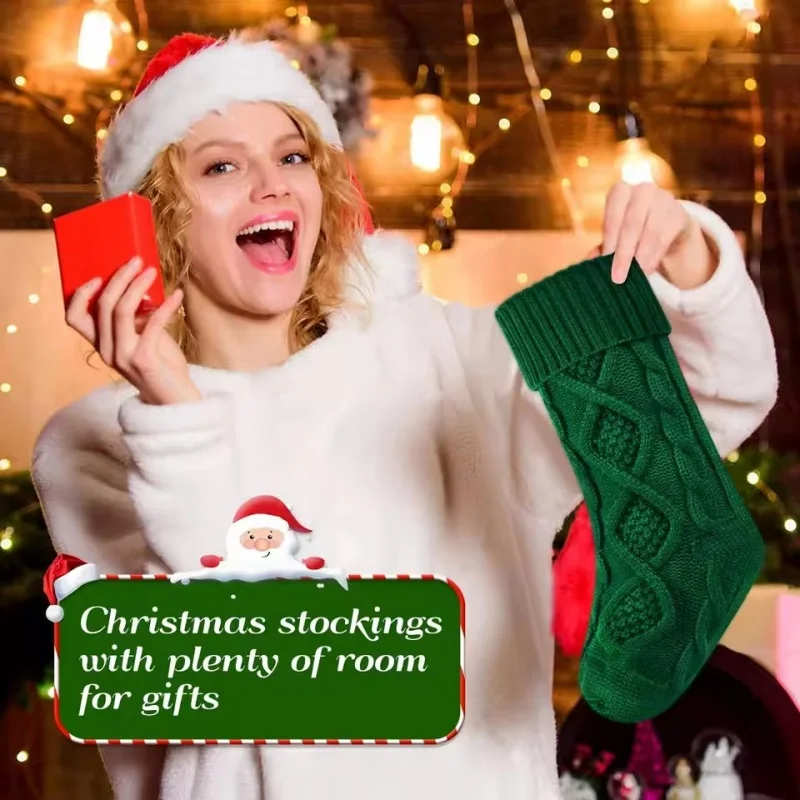 2025 New Christmas Stockings For Kids Large Size Cable Knit Stocking Christmas Decorations For Family Party
2025 New Christmas Stockings For Kids Large Size Cable Knit Stocking Christmas Decorations For Family Party