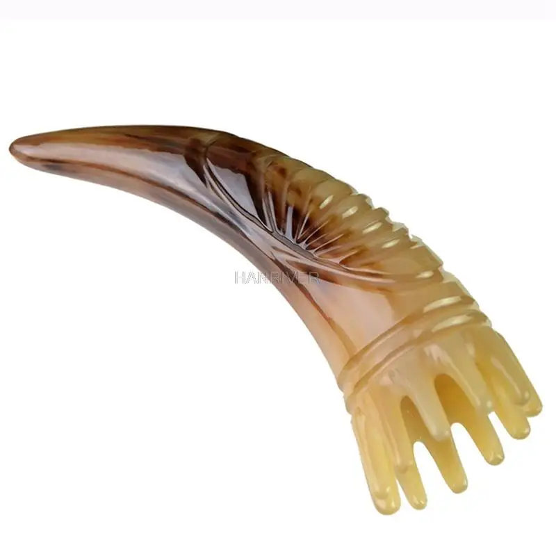 Natural Horn Massage Brush Anti-Static Horn Massage Comb Head Acupoint Massage Tool Acupuncture Pressure Therapy Health Care
Natural Horn Massage Brush Anti-Static Horn Massage Comb Head Acupoint Massage Tool Acupuncture Pressure Therapy Health Care