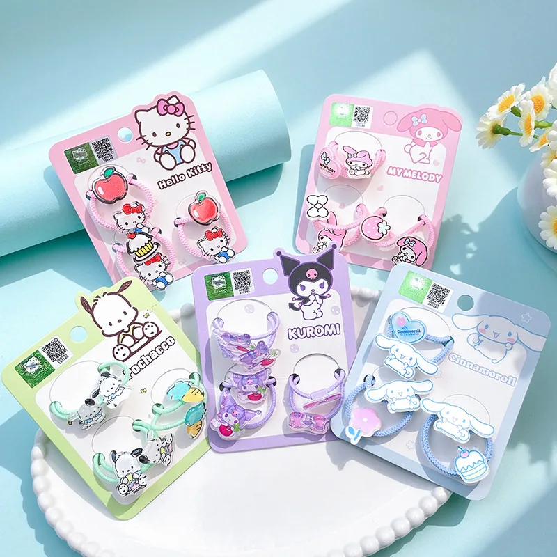 Japanese Sanrio Cartoon Hair Ring Set Kawaii Cinnamoroll Mymeilody Versatile Hair Accessories Pochacco Children's Birthday Gift
Japanese Sanrio Cartoon Hair Ring Set Kawaii Cinnamoroll Mymeilody Versatile Hair Accessories Pochacco Children's Birthday Gift