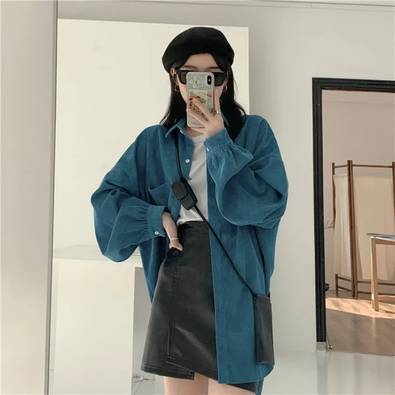 Loose Long Sleeve Shirt Jacket Women's Korean Style Hong Kong Flavor Mid-Length Top Layered Vintage Fashion Straight Tube
Loose Long Sleeve Shirt Jacket Women's Korean Style Hong Kong Flavor Mid-Length Top Layered Vintage Fashion Straight Tube
