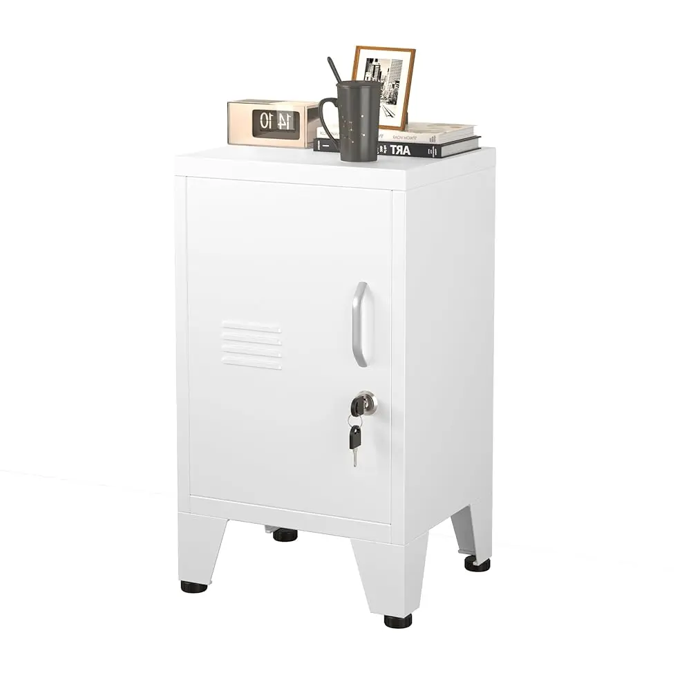 Locker Nightstand Metal Cabinet Single Door Lockable Coffee Table Storage With Adjustable Shelf And Feet Suitable For Bedside
Locker Nightstand Metal Cabinet Single Door Lockable Coffee Table Storage With Adjustable Shelf And Feet Suitable For Bedside