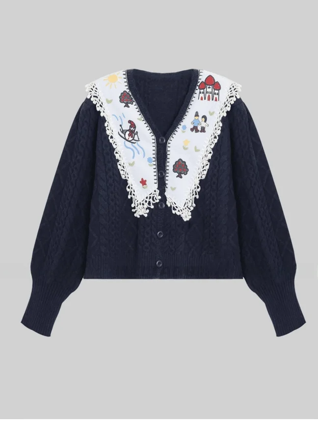 Fun Knitted Sweater Loose Fit Comfortable Korean Sle Long Sve Casual Wearable Boredom Beating Trendy Women's Top
Fun Knitted Sweater Loose Fit Comfortable Korean Sle Long Sve Casual Wearable Boredom Beating Trendy Women's Top