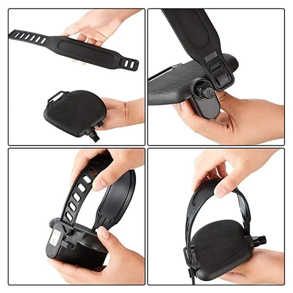 2PCS Adjustable Length Exercise Bike Pedal Straps Black Plastic Bike Pedal Strap Two Sides Slots Exercise Bike Feet Strap
2PCS Adjustable Length Exercise Bike Pedal Straps Black Plastic Bike Pedal Strap Two Sides Slots Exercise Bike Feet Strap