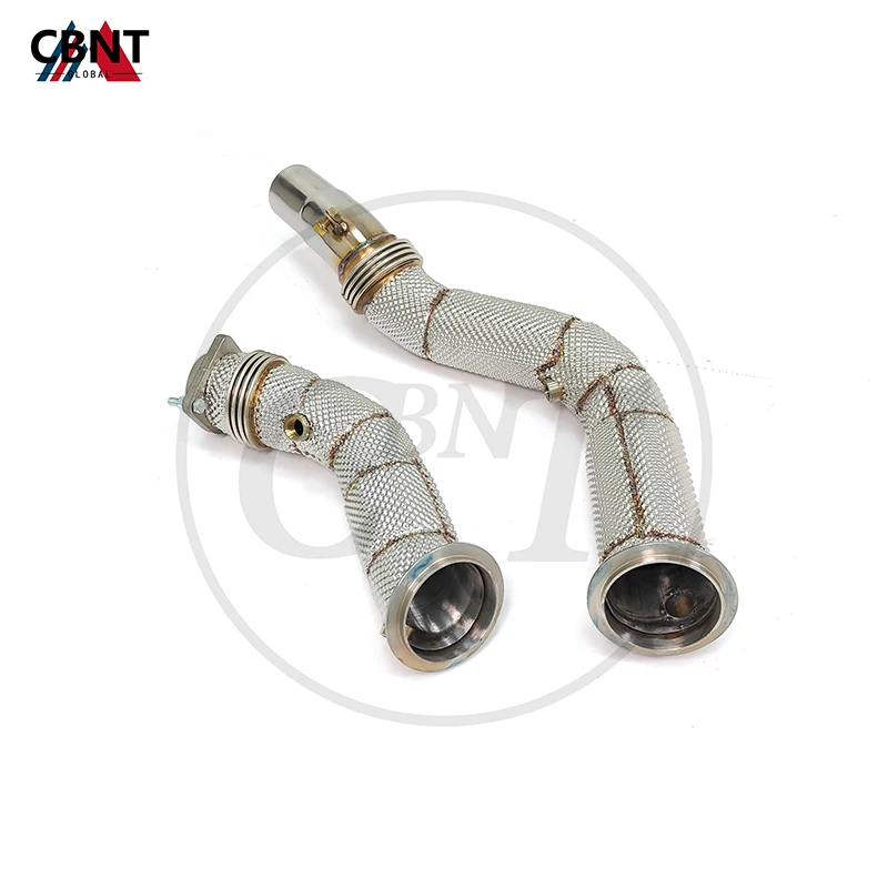 CBNT Catted/Catless Downpipe with Heat Shield Performance SS304 Exhaust Pipe for BMW S55 M2C F87 M3 F80 M4 F82 3.0T 2014-2018
CBNT Catted/Catless Downpipe with Heat Shield Performance SS304 Exhaust Pipe for BMW S55 M2C F87 M3 F80 M4 F82 3.0T 2014-2018