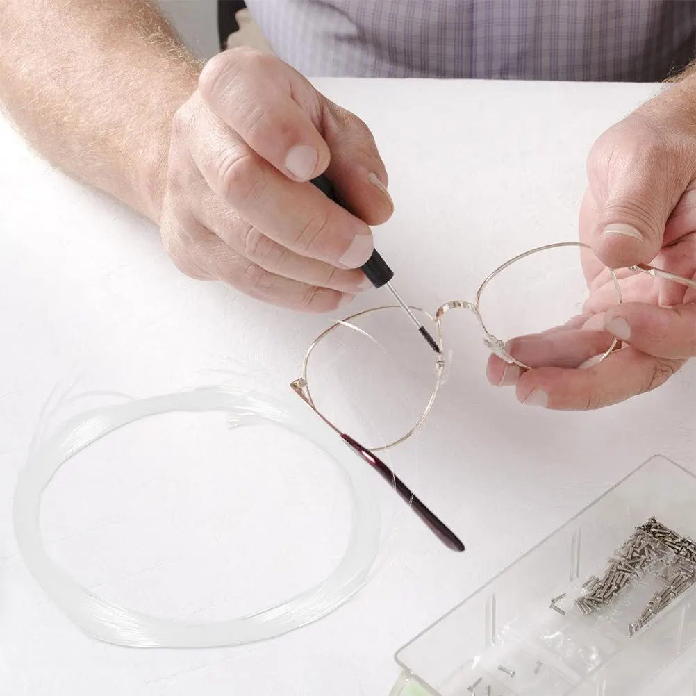 1 Roll Durable Nylon Eyeglass Repair String Glasses Fixing Thread Semi-Rimless Frames Maintenance Tools Half-Frame Glasses
1 Roll Durable Nylon Eyeglass Repair String Glasses Fixing Thread Semi-Rimless Frames Maintenance Tools Half-Frame Glasses