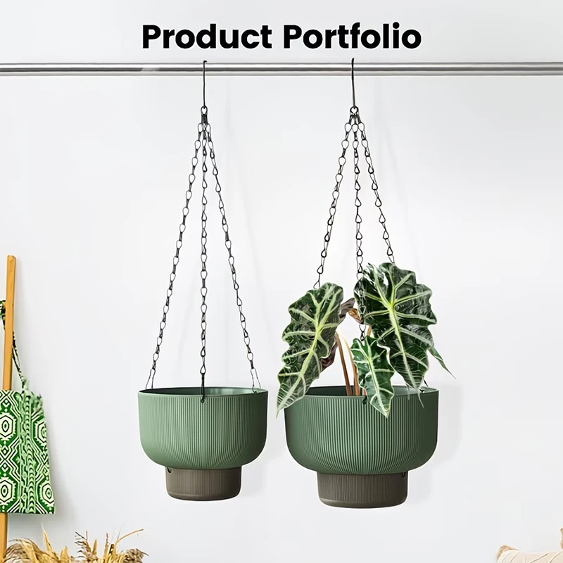 Thickened Self Watering Hanging Planters Drainage Chain Hooks Hanging Flower Pots Large Capacity Detachable Base
Thickened Self Watering Hanging Planters Drainage Chain Hooks Hanging Flower Pots Large Capacity Detachable Base