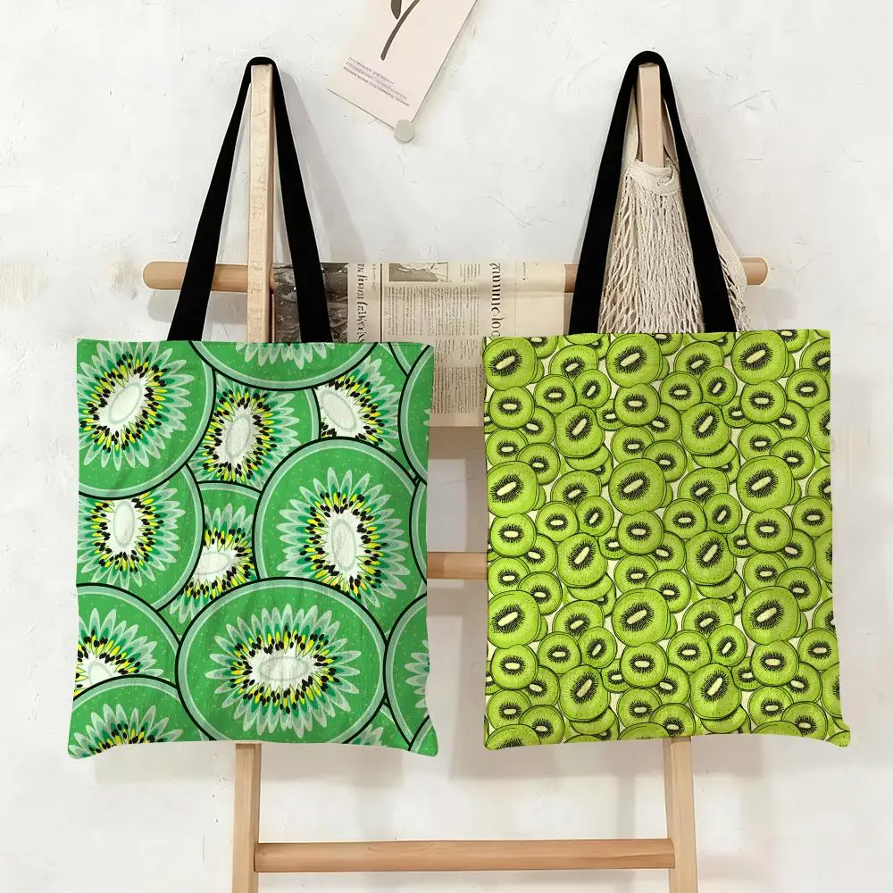 Kiwi Fruit Pattern Storage Bags Canvas Tote Bag Large Capacity Double-Sided Reusable Shopping Bag Eco-Friendly Shoulder Bag
Kiwi Fruit Pattern Storage Bags Canvas Tote Bag Large Capacity Double-Sided Reusable Shopping Bag Eco-Friendly Shoulder Bag