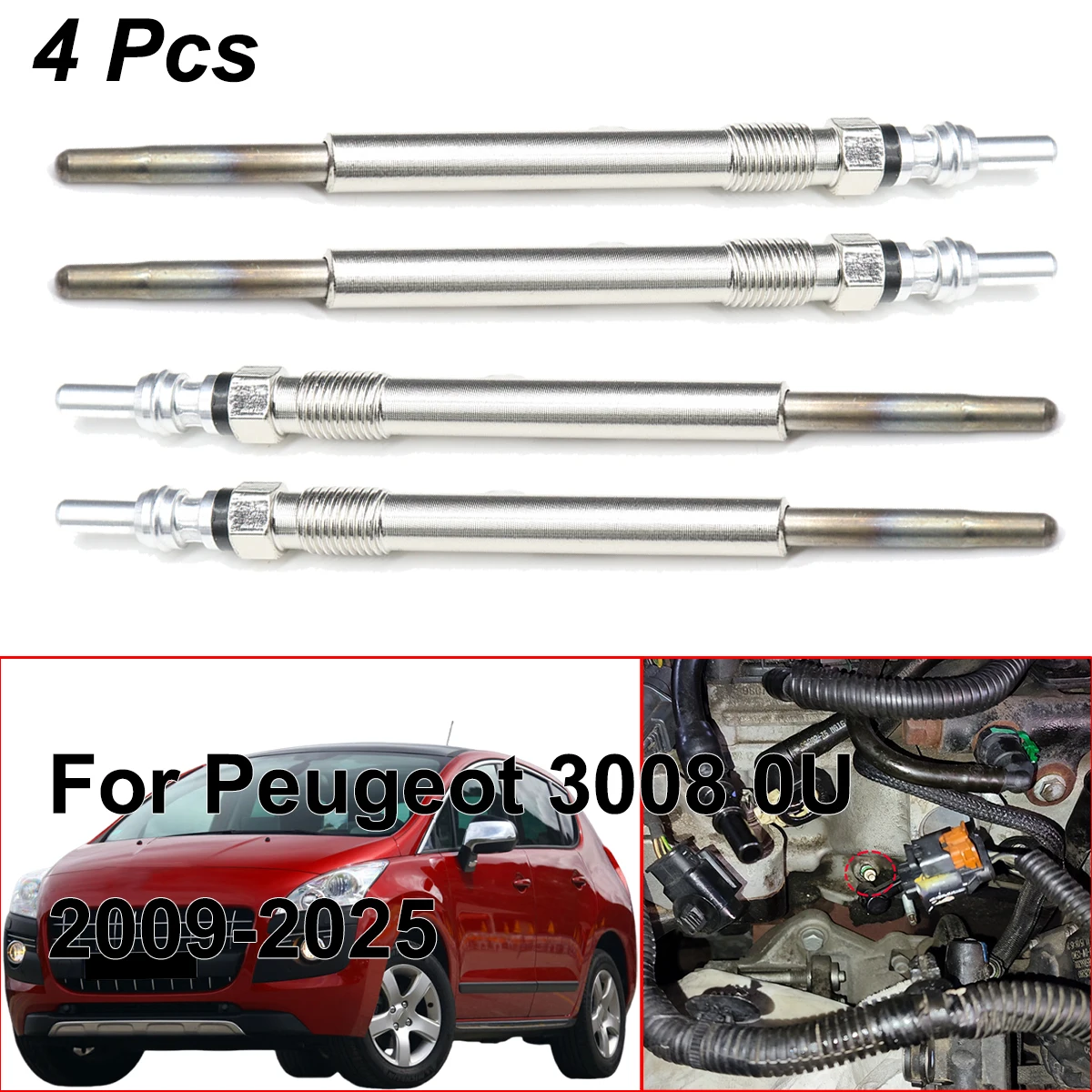 5V Diesel Heater Nickel Plating Glow Plugs 1612736680 5960E6 For Peugeot 3008 0U 2009 2010 2011 2012 2013 2014-2025 1.6 2.0 HDi
5V Diesel Heater Nickel Plating Glow Plugs 1612736680 5960E6 For Peugeot 3008 0U 2009 2010 2011 2012 2013 2014-2025 1.6 2.0 HDi