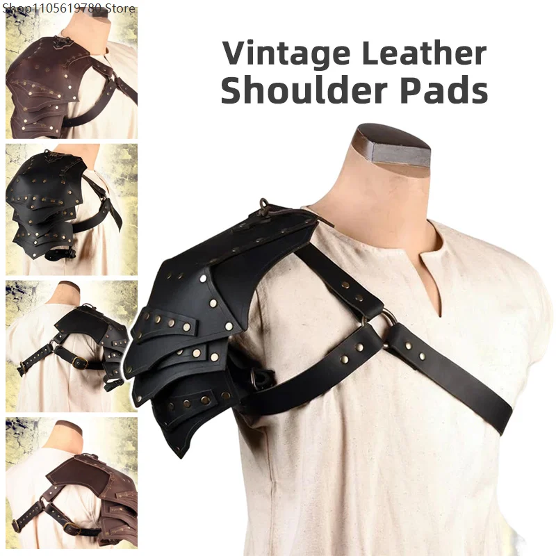 Medieval PU Leather Single Shoulder Armor Viking Knight Warrior Pauldrons Gladiator Drama Cosplay Accessories Photography Props
Medieval PU Leather Single Shoulder Armor Viking Knight Warrior Pauldrons Gladiator Drama Cosplay Accessories Photography Props