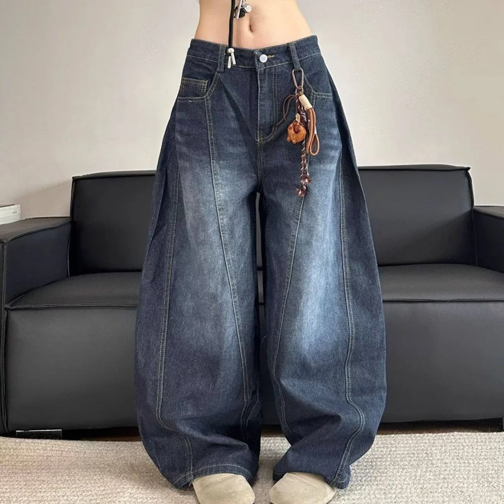 American High Street Letter Embroidery Bent Knife Jeans For Women Retro Versatile Washed Distressed Wide Leg Denim Pants
American High Street Letter Embroidery Bent Knife Jeans For Women Retro Versatile Washed Distressed Wide Leg Denim Pants