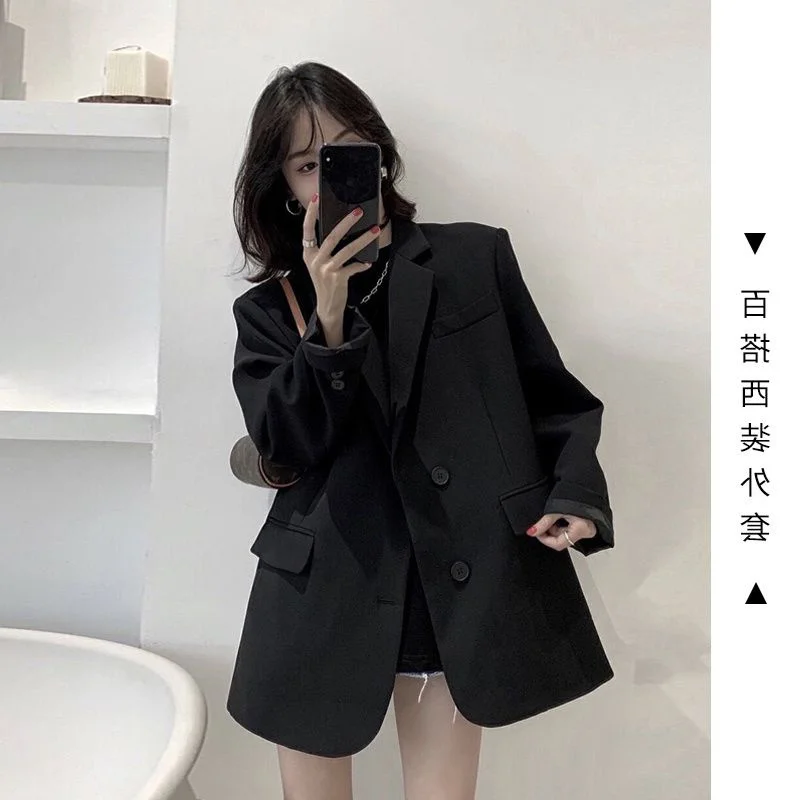 plus Size Women's Bla Suit Jaet Loose Fit Spring Casual Sle Long Sve Button up Korean Version And Pear Body pe
plus Size Women's Bla Suit Jaet Loose Fit Spring Casual Sle Long Sve Button up Korean Version And Pear Body pe