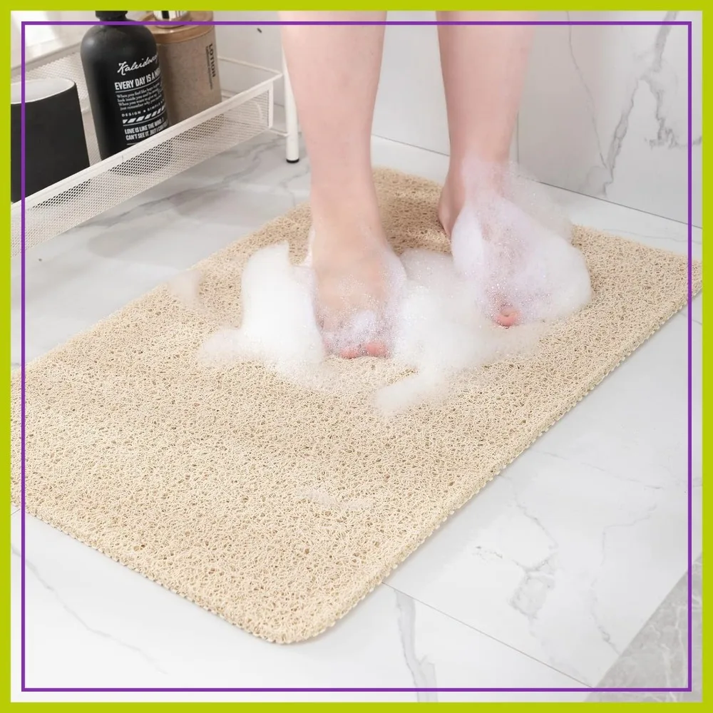 Non Slip Bathtub Mat, Fast Drying Shower Mat for Bathroom, Kitchen, Hotel, Beige, 24x16 Inches
Non Slip Bathtub Mat, Fast Drying Shower Mat for Bathroom, Kitchen, Hotel, Beige, 24x16 Inches