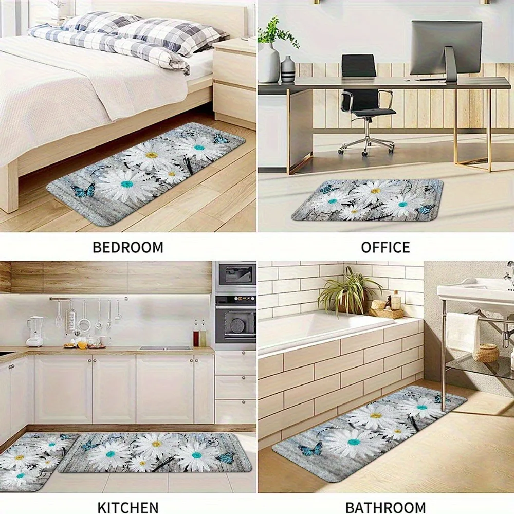 1PC Daisiea & Butterflies Kitchen Rug Non-Slip Door Mat Pop design Bathroom Rug Bath Mat Carpet for Home Sink Laundry Decor
1PC Daisiea & Butterflies Kitchen Rug Non-Slip Door Mat Pop design Bathroom Rug Bath Mat Carpet for Home Sink Laundry Decor