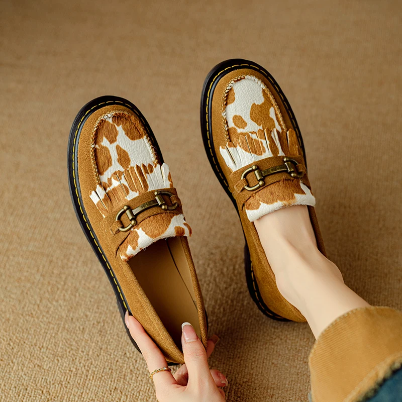 Fashion Women Comfortable horsehair Loafers Vintage Flats Genuine Leather Slip On Pumps Shoes Office Party Dress Size 34-40
Fashion Women Comfortable horsehair Loafers Vintage Flats Genuine Leather Slip On Pumps Shoes Office Party Dress Size 34-40