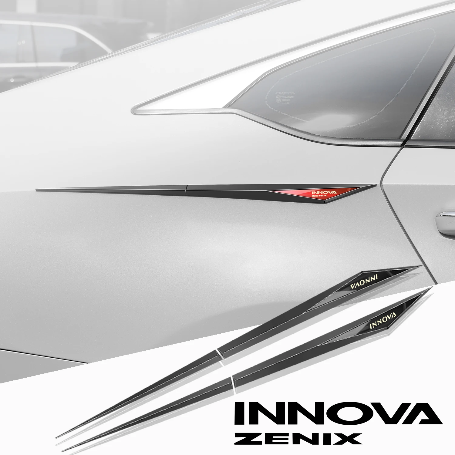 2pcs car stickers TPU car accessories para auto for toyota INNOVA ZENIX 
2pcs car stickers TPU car accessories para auto for toyota INNOVA ZENIX