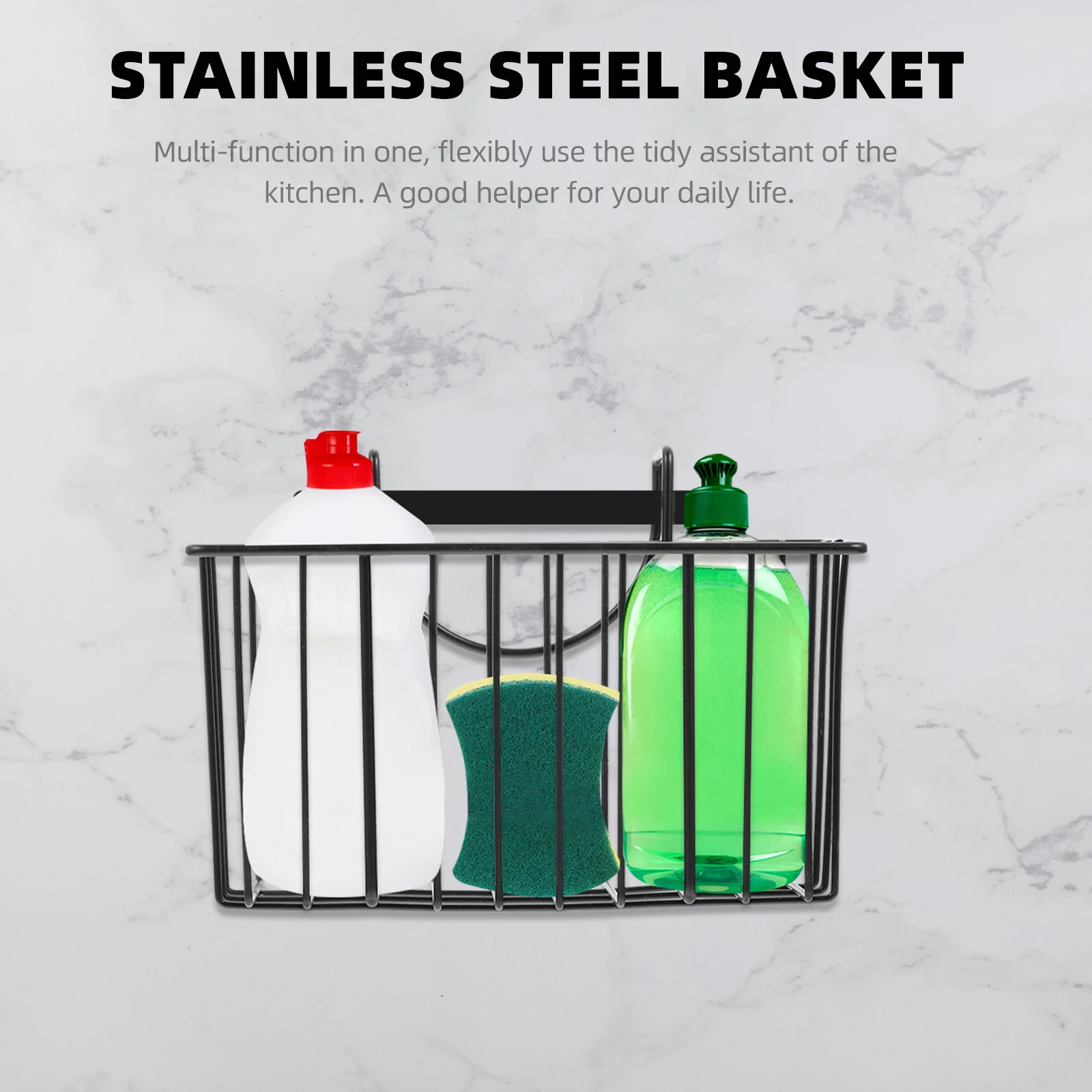 Stainless Steel Kitchen Sink Storage Rack Basket Household Drain Organizer Home Cleaning Basket Hollow Bottom Design Soap Bottle
Stainless Steel Kitchen Sink Storage Rack Basket Household Drain Organizer Home Cleaning Basket Hollow Bottom Design Soap Bottle