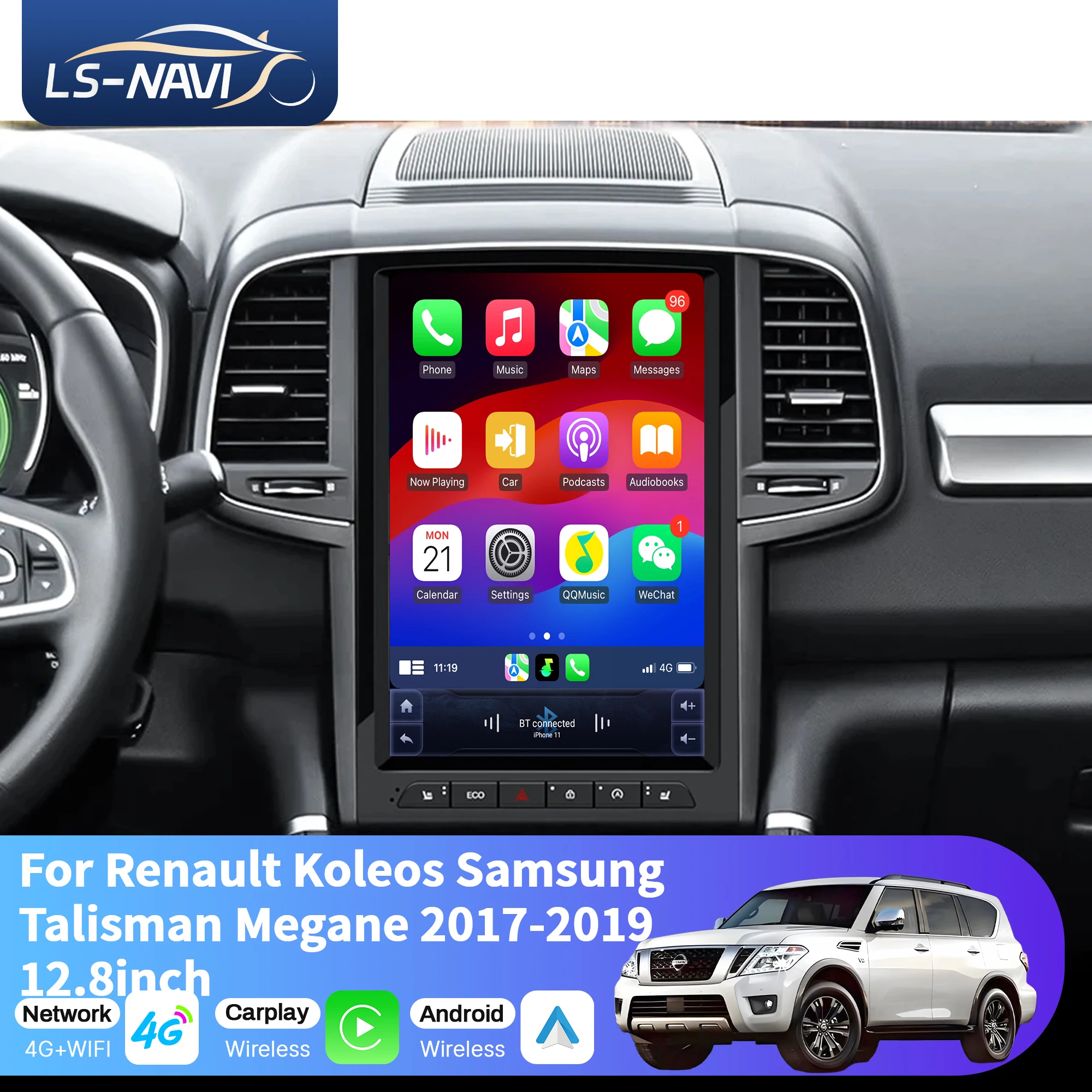 12.8inch Car Radio For Renault Koleos Samsung Talisman Megane 2017-2019 Head Unit Wireless Bluetooth CarPlay Touch Screen Stereo
12.8inch Car Radio For Renault Koleos Samsung Talisman Megane 2017-2019 Head Unit Wireless Bluetooth CarPlay Touch Screen Stereo