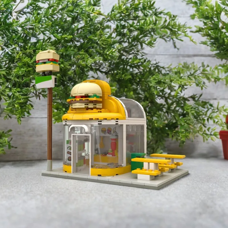 Набор строительных блоков MOC Burger Joint, 505 шт., креативный «сделай сам», сборка магазина гамбургеров «Сновая мечта», бесконечное развлечение!
Набор строительных блоков MOC Burger Joint, 505 шт., креативный «сделай сам», сборка магазина гамбургеров «Сновая мечта», бесконечное развлечение!