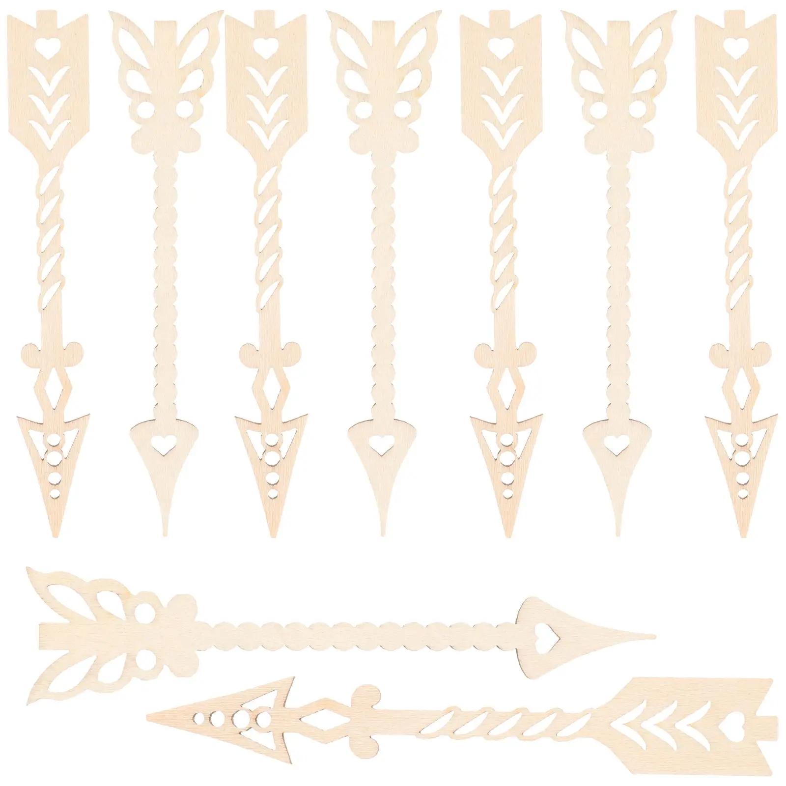 10 Pcs Wooden Arrow Cutouts Unfinished Hollow Decor Craft Supplies Painting naments Creative Wood Chips Pieces
10 Pcs Wooden Arrow Cutouts Unfinished Hollow Decor Craft Supplies Painting naments Creative Wood Chips Pieces