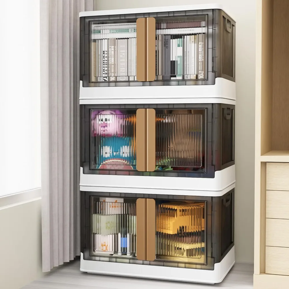 V6 19Gal Plastic Storage Bins With Lids, 76QT Stackable Storage Containers With Wheels, Folding Closet Organizers and Storage
V6 19Gal Plastic Storage Bins With Lids, 76QT Stackable Storage Containers With Wheels, Folding Closet Organizers and Storage