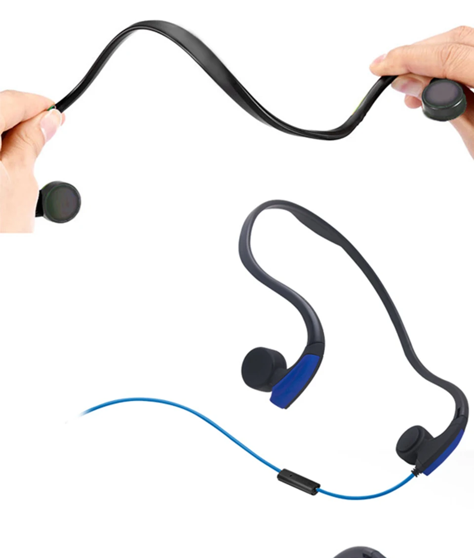 Bone Conduction Transmit Headsets Wired Earphone Outdoor Sports Smart Headphones Neckband with Mic For Iphone xiaomi Samsung
Bone Conduction Transmit Headsets Wired Earphone Outdoor Sports Smart Headphones Neckband with Mic For Iphone xiaomi Samsung