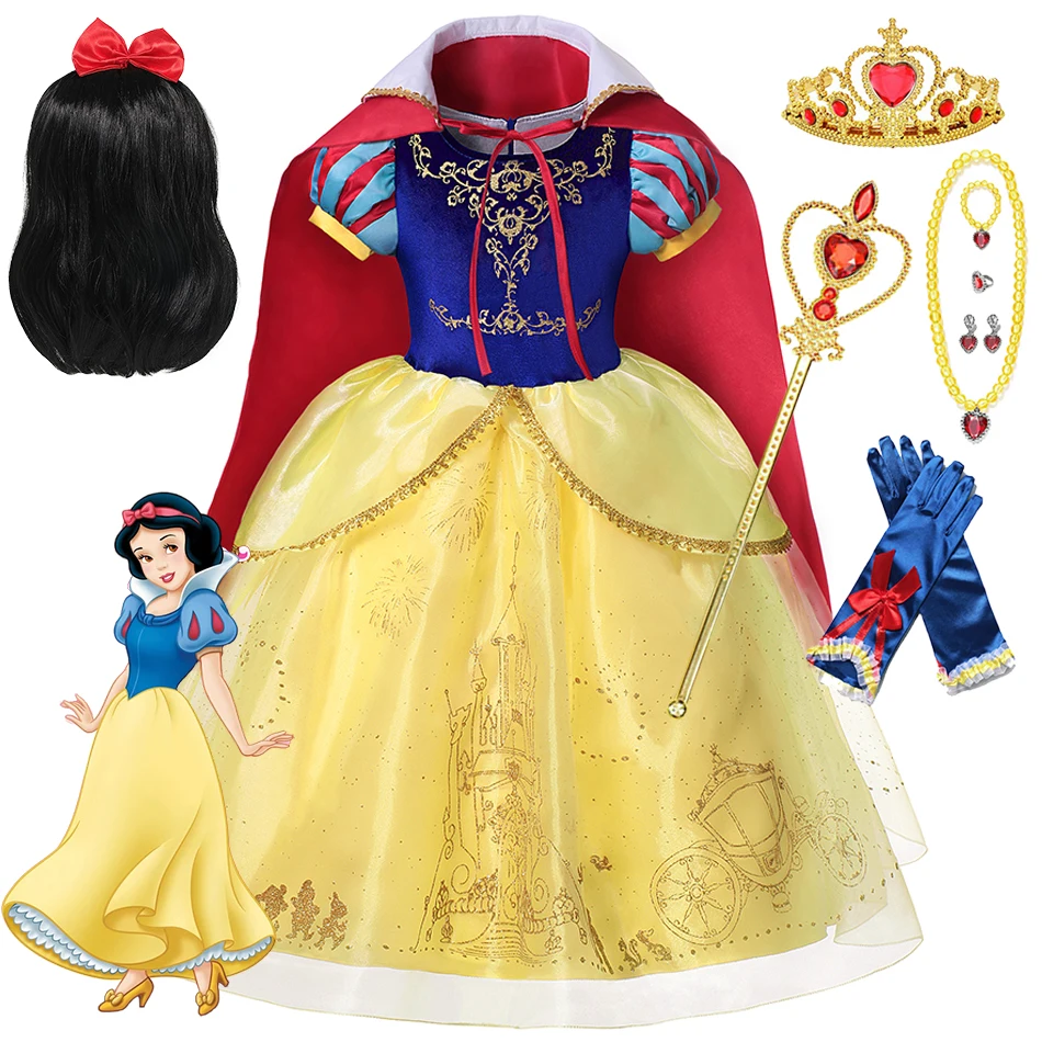 Girl Snow White Dress Kids Deluxe Embroidery Gown With Cloak Child Classical Princess Dress Up Costume Halloween Cosplay Outfits
Girl Snow White Dress Kids Deluxe Embroidery Gown With Cloak Child Classical Princess Dress Up Costume Halloween Cosplay Outfits