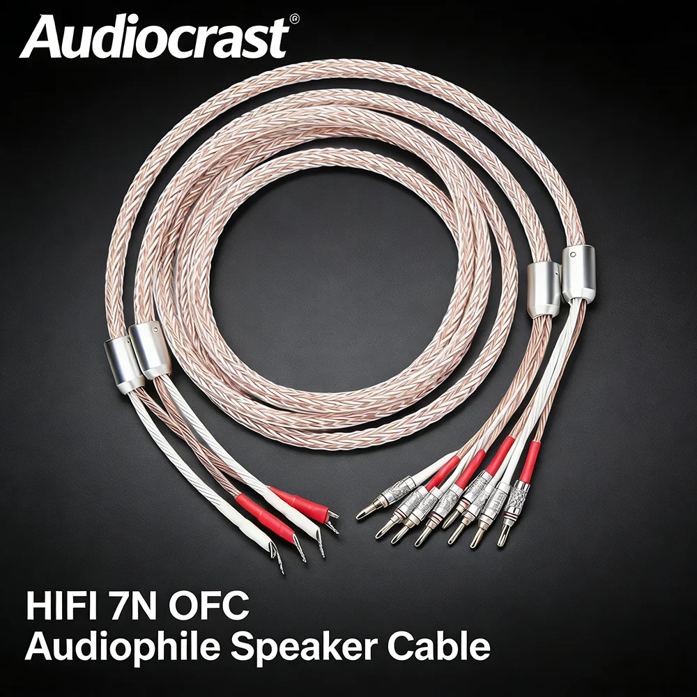 Кабель для акустических систем Audiocrast HiFi 12TC 2-4 Biwire, монокристаллическая медь OCC с разъемами типа Banana Y Spade
Кабель для акустических систем Audiocrast HiFi 12TC 2-4 Biwire, монокристаллическая медь OCC с разъемами типа Banana Y Spade